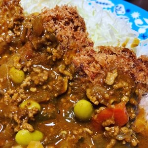 エアフライヤーのとんかつで！カツカレー